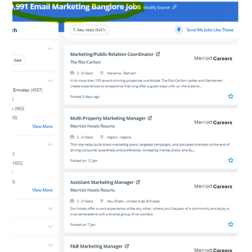 Email Marketing internship jobs in Uae