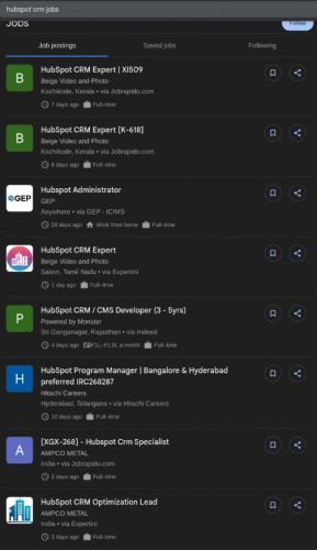 HubSpot CRM internship jobs in Abu Dhabi