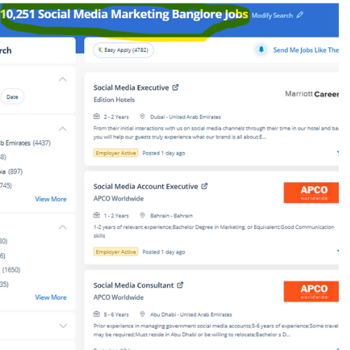 Social Media Marketing internship jobs in Uae